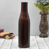 Kuber Industries Hammered Design Lightweight Odour Free Stainless Steel Fridge Water Bottle/Refrigerator Bottle/Sports Bottle, 1000 ML- Pack of 2 (Maroon)-HS42KUBMART25184